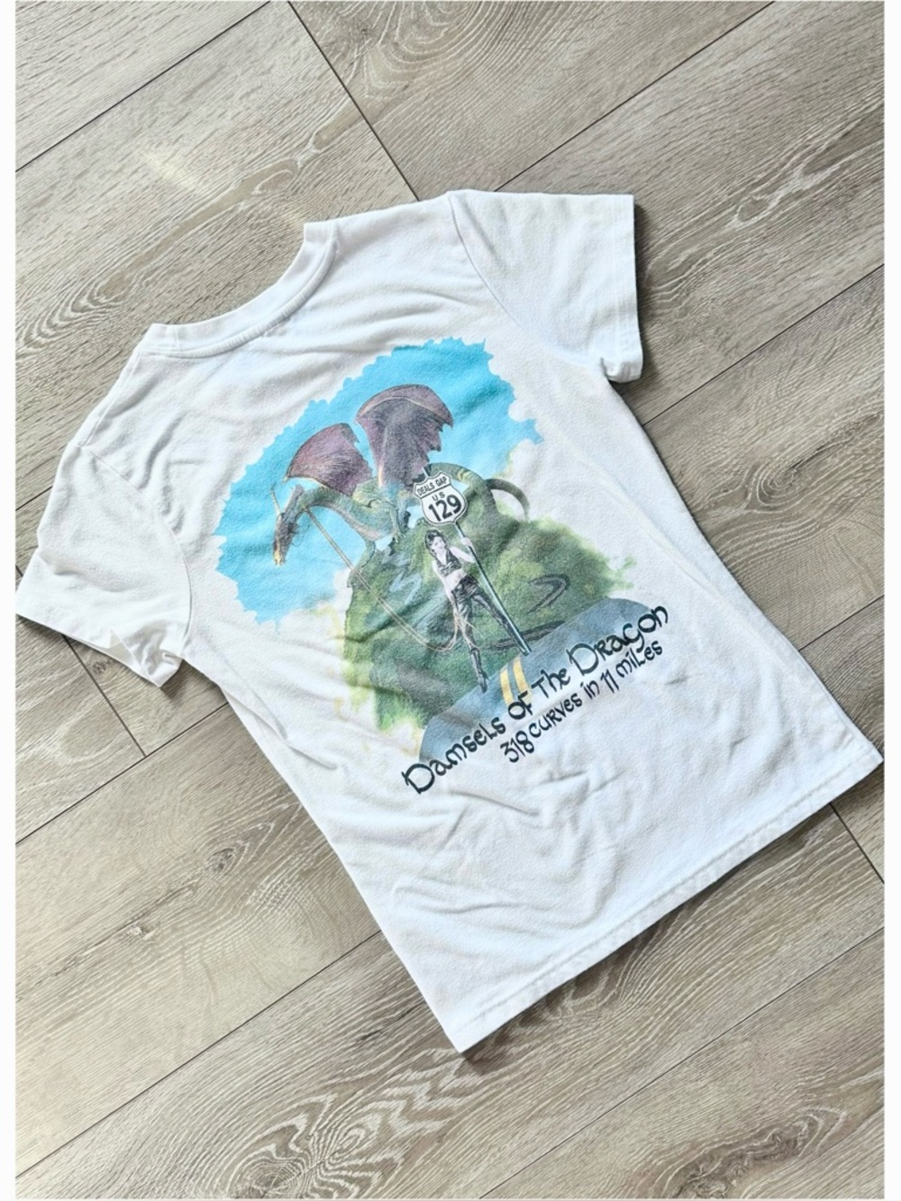 Damsels Of The Dragon Y2K Print Pre-Shrunk Short Sleeve Tee *Runs Small*